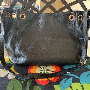 Michael Kors Pebbled Leather Grommet Bag Crossbody